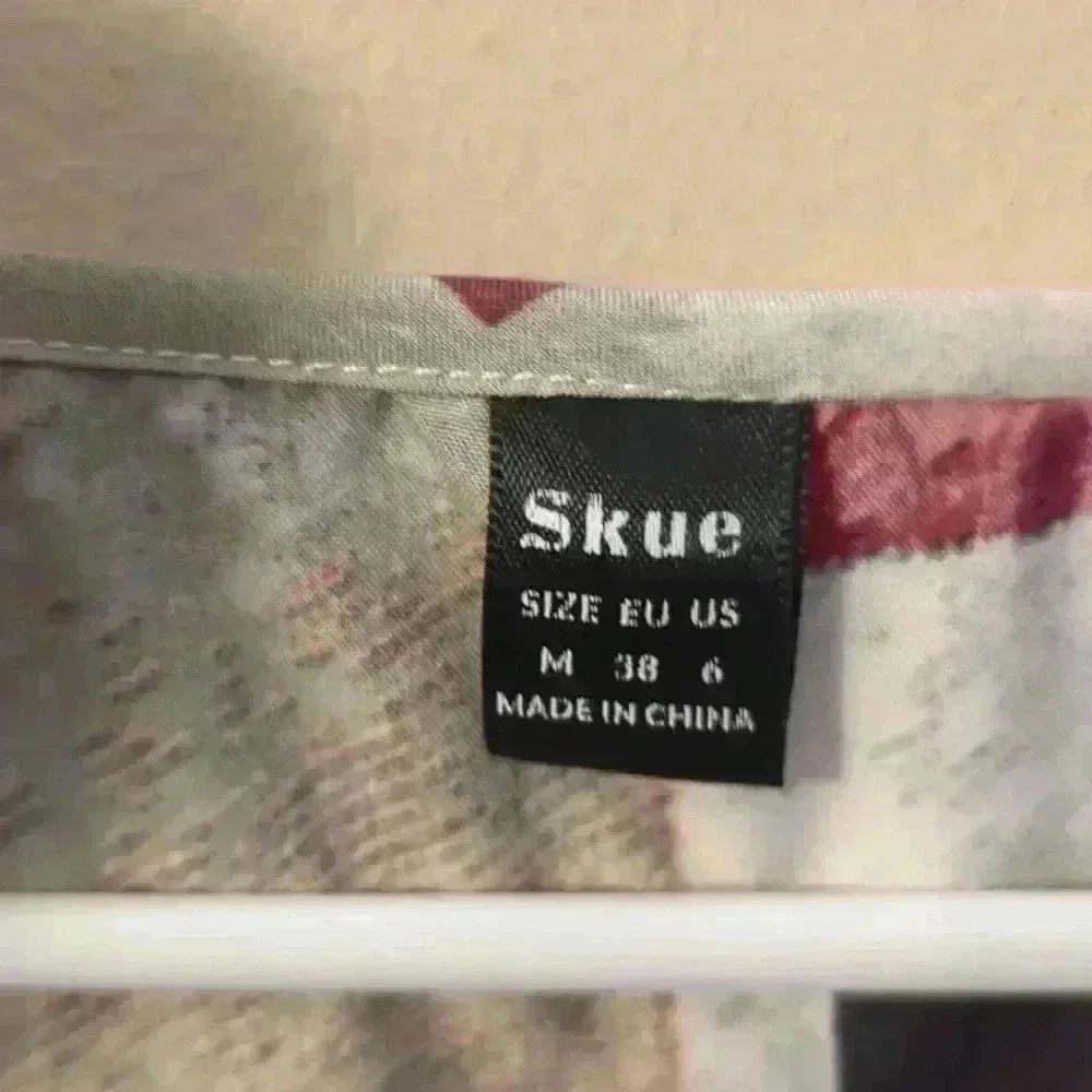 Skue,medium, blouse, pink/white
